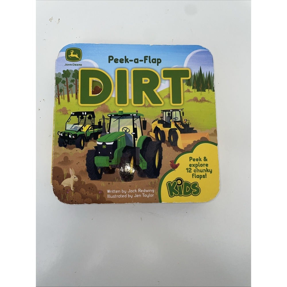 John Deere Peek a Flap Dirt Board Book